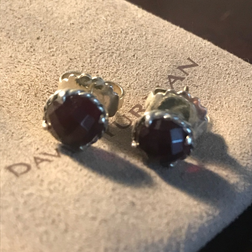 David Yurman Chatelaine garnet earrings